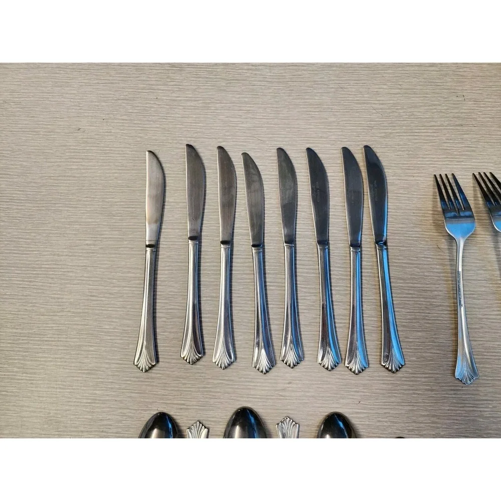 Stanley Roberts Rogers Co‎ SS Triumph Forks Knives Spoons Assortment 35 Pcs